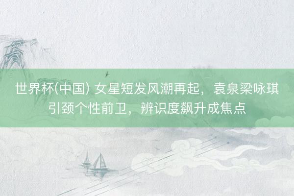 世界杯(中国) 女星短发风潮再起，袁泉梁咏琪引颈个性前卫，辨识度飙升成焦点